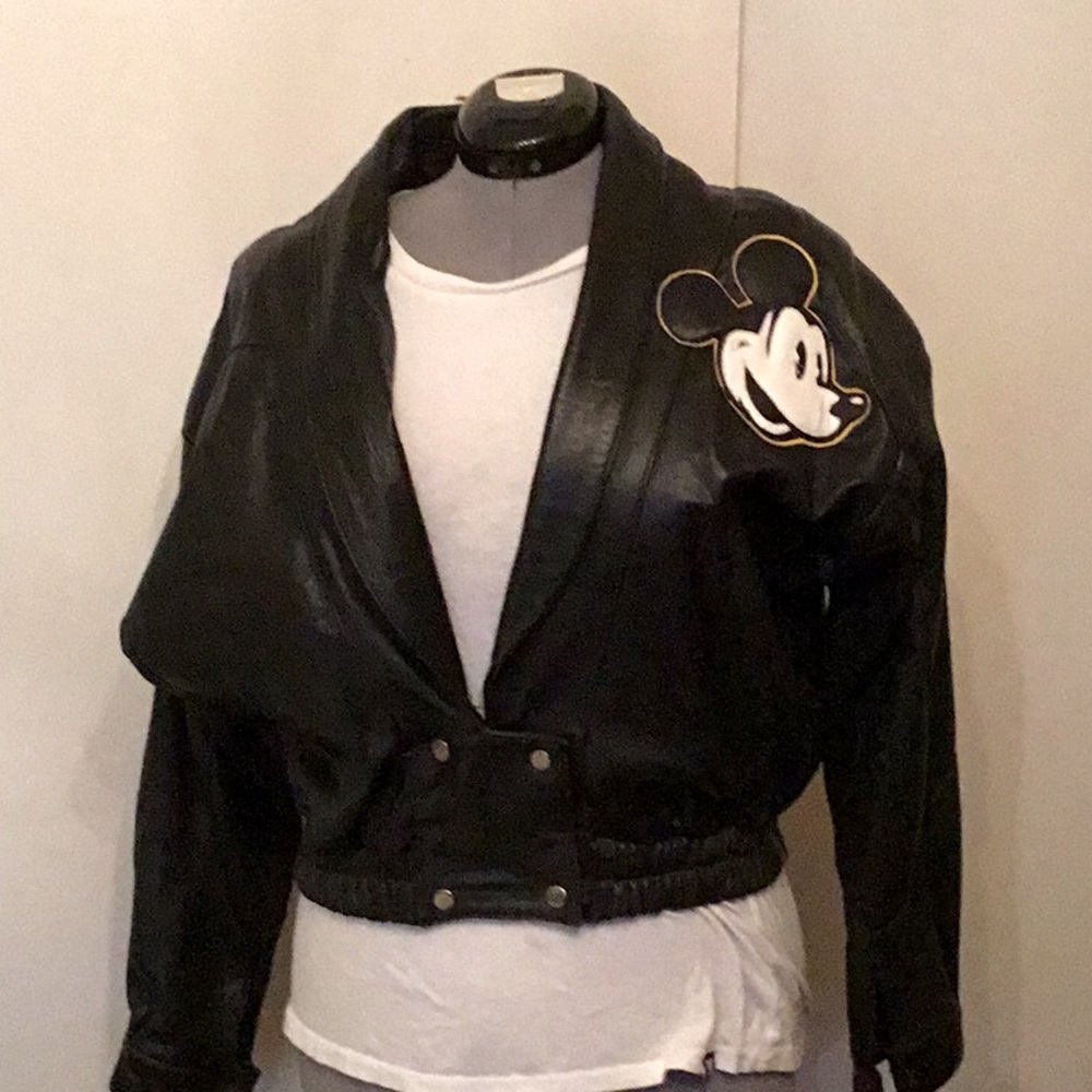 Mickey Mouse Disney Custom Imagineer Style Leather Jacket